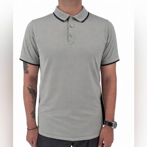 Oakley Grey And Black Mens Polo sz Med